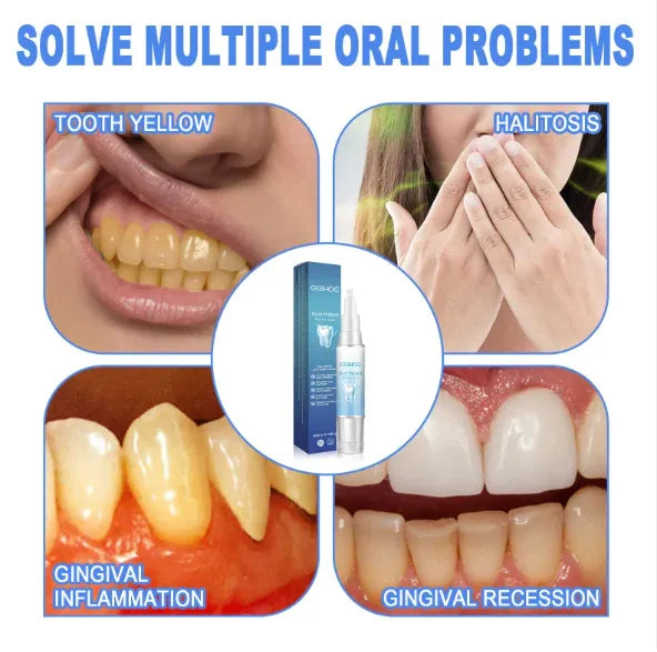 Oral care product for tooth yellowing, halitosis, gum inflammation, and gingival recession