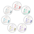 LED light therapy face masks in seven colors for skincare and beauty treatments